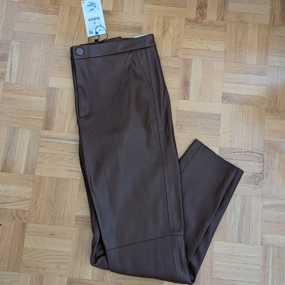 Zara leather pants